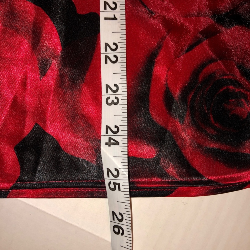 Intimates Pajamas Set Red Rose Sexy Sz Large Morgan Taylor - Picture 9 of 16